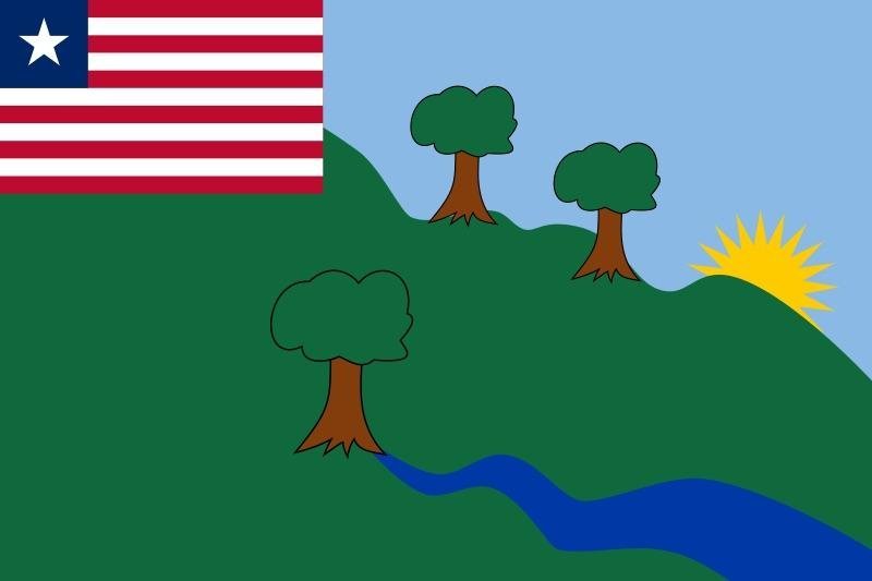 River Gee County flag